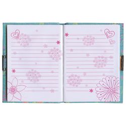 BRAUBERG / Notebook "Princess" SMALL FORMAT 56 sheets A6, 110x150 mm, hardcover, line, lock, sharpener, ruler, eraser, pencil, gift wrapping