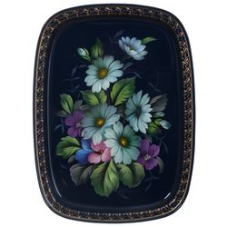 Жостово / Tray, author Meshkova E. 33x24 cm