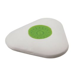 Eraser STAFF "College", 35х35х10 mm, triangular, plastic holder, thermoplastic rubber