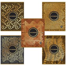 BRAUBERG / Notebook A5, 48 sh., Cage, foil stamping, GOLD / 10 pcs.