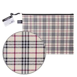 Cartella per buste con cerniera A4 (335x243 mm), tessuto a scacchi, BRAUBERG "Checked"