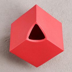 Керамика ручной работы / Table vase "Cube"