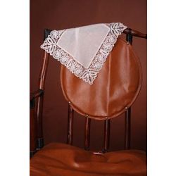 Кружевной Край / Lace Edge / Handkerchief "Tenderness" 35x35 cm