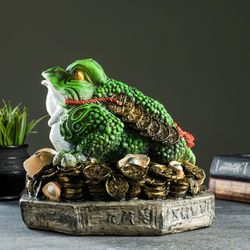 Хорошие сувениры / Piggy bank "Frog", green