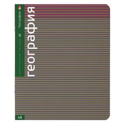 Альт / Notebook subject CLASSIC NEW 48 sh., Glossy varnish, GEOGRAPHY, cage, / 10 pcs.