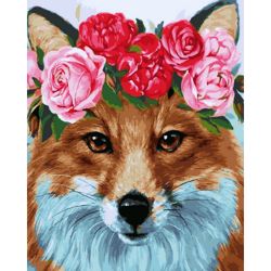 Опт-картина / Malen nach Zahlen 40x50 Beauty Fox