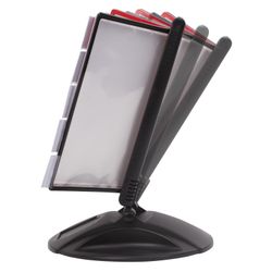 BRAUBERG / Demonstration system "SOLID" tabletop for 10 panels, with 10 color panels A4, black