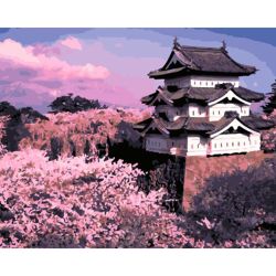 Опт-картина / 数字绘画 40x50 日本春季