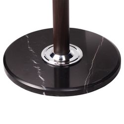 BRABIX / Hanger-rack "CR-274", metal / marble, 1.8 m, on a disc with a diameter of 36 cm, 5 hooks + 4 additional, wenge