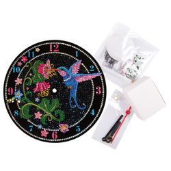 ORIGAMI / Mosaico de diamantes Milagro-Creatividad "Reloj. Colibrí", más de 1500 elementos
