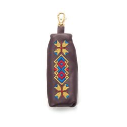 Торжокские золотошвеи / Leather key holder "Geometry"