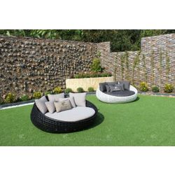 Outdoor poly fabric sofa
