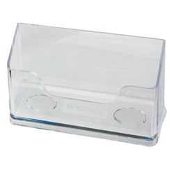 Supporto per biglietti da visita desktop BRAUBERG "CONTRACT", per 50 biglietti da visita, 100x40x65 mm, trasparente