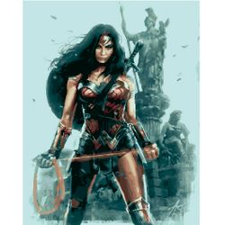 ВанГогВоМне / VanGogVoMne / Paint by number "Wonder Woman" 40x50 cm