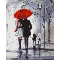 Опт-картина / Pintura por números 40x50 Tarde para dos