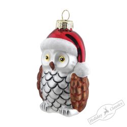 Holiday Classics / Christmas tree toy "Owl in a red cap", 6 pcs