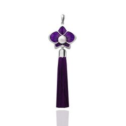 Ростовская финифть / Pendant "Margarita" purple