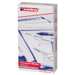 Kalıcı işaretleyici (silinmez) EDDING 370, KIRMIZI, ince uç, 1 mm