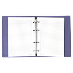 BRAUBERG / Notebook on rings A5 (180x220 mm), 120 sh., Textured leather, "Joy", violet / light violet / 2 pcs.