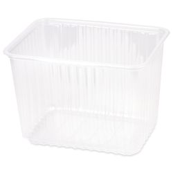 STIROLPLAST / Disposable containers 2000 ml, SET of 50 pcs., WITHOUT LIDS, 179х132х125 mm, PP, transparent (covers 605091)