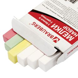 Mel BRAUBERG, set of 6 PCs (3 white and 3 colored), square