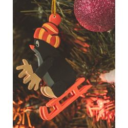 Toy Christmas tree "Mole on sled" 9005