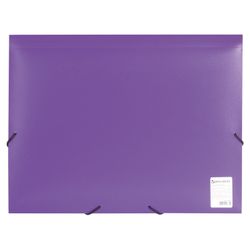Folder on elastics BRAUBERG "Office", purple, up to 300 sheets, 500 µm