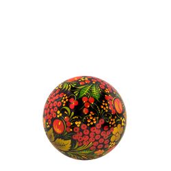 Золотая Хохлома / Christmas toy "Ball", Khokhloma painting