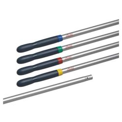VILEDA / Manche en aluminium pour nettoyer les outils 150 cm, sans filetage, 4 anneaux colorés, TYPE B (d = 2,5 cm)
