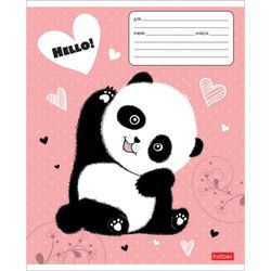HATBER / Notebook 12 sh. cage, cardboard cover, "Smile!" / 20 pcs.
