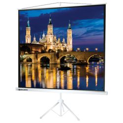 The projection screen on a tripod (180х180 cm), matte, 1:1, BRAUBERG "TRIPOD"