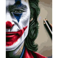 Опт-картина / Painting by numbers 40x50 Joker