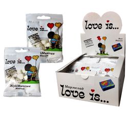 Конфитрейд / Chewing marmalade “Love is…” ZhuyMiksik with the taste of “Chewing gum” 1kor * 8bl * 24pcs, 25g