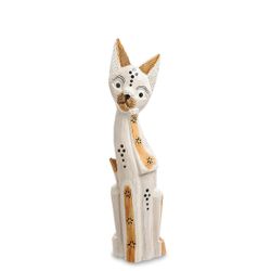 Decor and Gift / Wooden figurine "Cat" 50 cm
