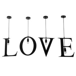 BayerLux / Pendant lamp "LOVE" 4х40W