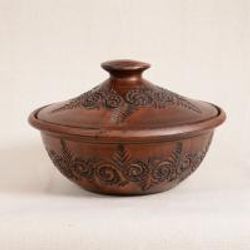 Bowl number 3 with decor and lid.
