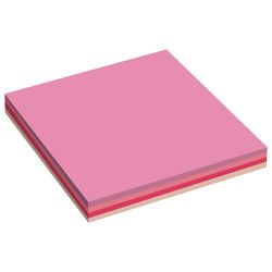 POST-IT / Self-adhesive block (sticker) ORIGINAL "Strawberry rainbow" 76x76 mm, 100 sheets, assorted