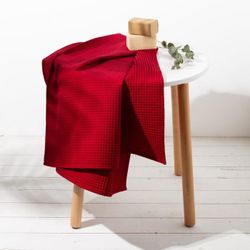 Этель / Waffle towel 70x140 cm, burgundy color, density 240 g / m2