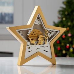 Luazon Lighting / Figurine LED "Etoile Dorée"