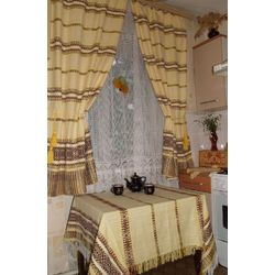Тканые узоры / Drapes "Sun glare", 200х122