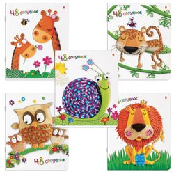 Альт / Notebook A5 48 l. bracket, cage, hot stamping, hybrid varnish, "WONDERFUL MOOD" / 10 pcs.