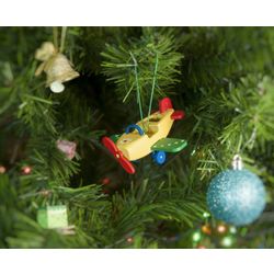Toy Christmas tree "Plane Monoplane" 290-3 Green Wings