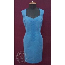 Елецкие кружева / Yelets lace / Women's linen dress with embroidery
