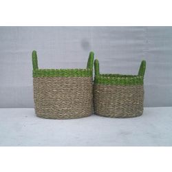 Small wicker storage baskets
