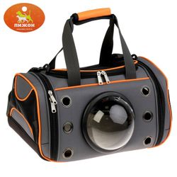 Пижон / Dude / Carrying bag with porthole, small, 39x25x20 cm, rubber feet