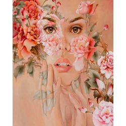Опт-картина / Painting by numbers 40x50 Pink feelings