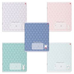 Альт / Notebook 24 y. cage, hot stamping, "Marshmallow Bunnies" / 20 pcs.