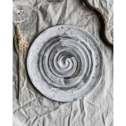 Антикварня / Antique / Large plate "Snow flakes"