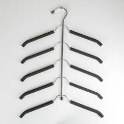Доляна / Dolana / Clothes hanger 5-tier, size 40-44, anti-slip coating, black