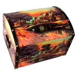 New Year's gift Chest "Golden Sunset", a set of sweets 1350g.